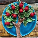 Nar ağacı seramik el yapımı - Görsel 2