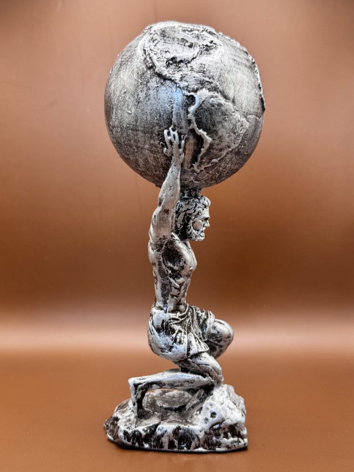 17 cm Atlas heykeli biblosu - Görsel 4