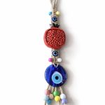 Nazar boncuklu nar obje duvar süsü