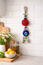 Nazar boncuklu nar obje duvar süsü - Görsel 2