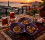 El yapımı çerezlik mor renk